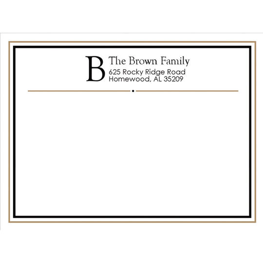 Brown Framed Border Shipping Labels